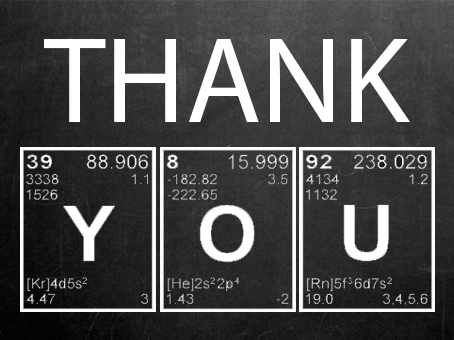 Thank You! Thank You! Thank You!