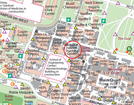 map of stanford